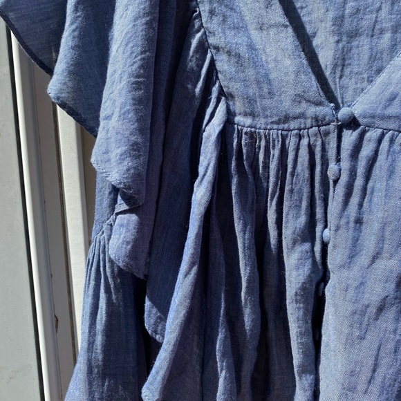 Zara chambray top size XS - Picture 2 of 6